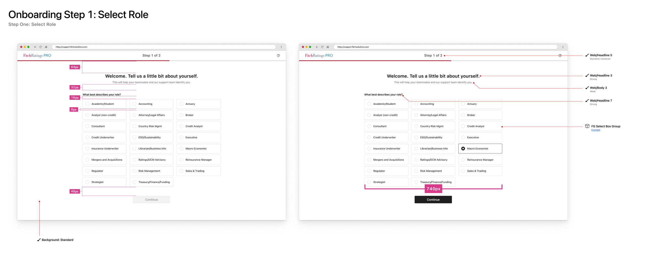 Onboarding Step 1 Role